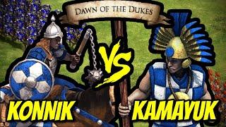 138 Elite Konniks vs 200 Elite Kamayuks (Total Resources) | AoE II: Definitive Edition