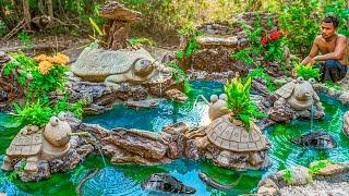 Rescue Turtle From Dry Up Place Build Tortoise Pond And Fish Pond