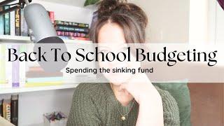 Budget With Me To Get My Teenagers Back To School - Using A Sinking Fund