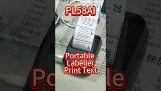 Print Text with Mini Label Printer #poss