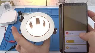 Умный встраиваемый светильник Yeelight Downlight M2 Pro Mesh Edition YLTS03YL с Алисой работает