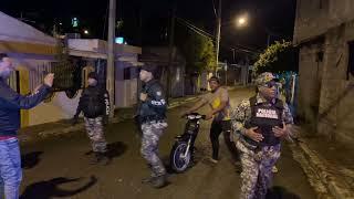 Recorrido de la policia en san francisco de macoris