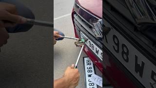 Car INDIAN  no plate install with frame #caraccessories #carlover #reels #carnoplate