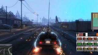 GTA 5 4K 60Fps BTTF Lightning Run An Amazing Mod!!