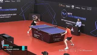 Josephina Neumann (GER) vs Zhu Yurui (CHN) | R16 | 2025 WTT Youth Contender Berlin