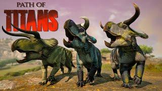 Bulls Get Poked A Lot! Nasuceratops Mod -Path of Titans Gameplay-