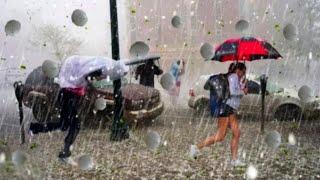 Now in Tuscany Italy!! Heavy hail causes damage in Lucca