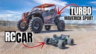 RC Car VS Can Am Maverick Sport Turbo!