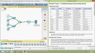 11.4.3.6 Packet Tracer - Troubleshooting Connectivity Issues