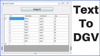 C# - How To Import Text File Data Into Datagridview In C# [ With Source Code ]