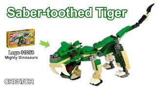 LEGO MOC/LEGO Creator 31058 Mighty Dinosaurs Alternative Build Tutorial - Saber-toothed Tiger(샤벨타이거)