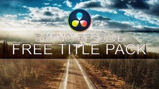 FREE DaVinci Resolve 16 Title pack