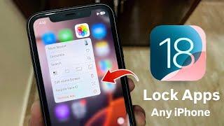 iOS 18 : Lock Apps on iPhone with Face iD or Passcode on any iPhone