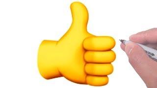 How to Draw the Thumbs Up Sign Emoji