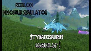 Roblox Dinosaur SImulator - Styracosaurus Gameplay!