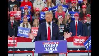 LIVE: Former President Donald Trump holds campaign rally in Raleigh, NC