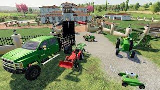 Mowing Millionaires mansion before he gets home | Farming Simulator 19