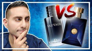 DIOR SAUVAGE VS VERSACE DYLAN BLUE! | COMPLIMENTS, LONGEVITY, PRICE, VERSATILITY, ETC.