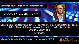 Improving outcomes for older people living w/ mental illness using applied & translational research