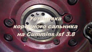 Ставим коренной сальник на Cummins isf 3.8 | Установка сальника камминз| Установка сальников cummins