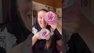 Papierrosen basteln  DIY Geschenkidee  #papierblume #geschenk