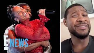 Usher REVEALS Swizz Beatz's Reaction to Alicia Keys Super Bowl Duet | E! News