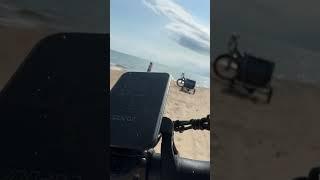 Powerful e-bike on the beach  #short #powerful #bikes