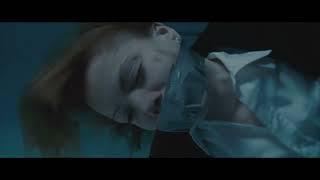 woman drowning