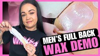 STEP BY STEP Real-Time FULL BACK WAX W/ HARD WAX FOR BEGINNERS | BREE MESQUIT