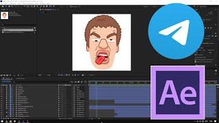 Как создать анимационный стикер для телеграм в After Effects