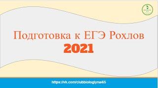 2 часть Повторение Варианты 19,20, 21 Рохлов В.С ЕГЭ - 2021 Биология