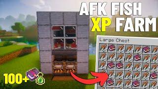 EASY AFK Fish Xp Farm Tutorial Minecraft 1.21 (Java & Bedrock)