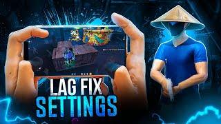 I Swear Your Phone  Will Never Lag After This Settings ️ | Lag Fix Setting in Free Fire 2024  !!