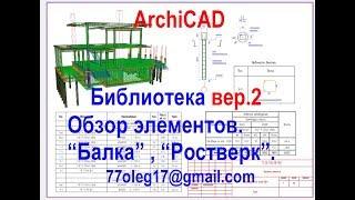 Библиотека армирования для Archicad. Описание элементов. Часть 2