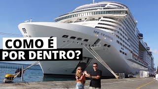 COMO É O MAIOR NAVIO DE CRUZEIRO QUE JÁ NAVEGOU NO BRASIL - MSC GRANDIOSA