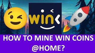 How to mine WIN (WINK Coins) @Home - GPU mining on Windows 10