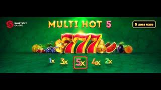 Multi Hot 5 - new slot game from Smartsoft Gaming. Best mathematics for high bets play!