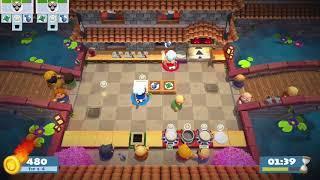 Overcooked 2 Level 1-2, 2 Players, 3 Stars