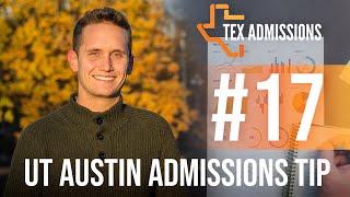 UT-Austin Admissions Tip #17: Building your best resume