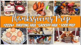 THANKSGIVING 2024 PREP | THRIFTING HAUL | FREEZER CLEAN OUT