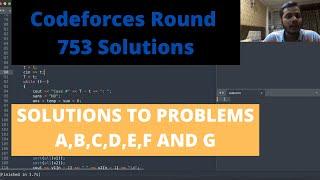 Codeforces Round 753(Div-3) Solutions || Problems A,B,C,D,E,F and G