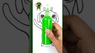 Gog The Green Alien Dog Paint Art  Singing Pretty Little Baby #art #memes #shortsvideo