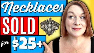 Selling Jewelry Online - Necklaces I Have Sold for $25+ - How to Sell Jewelry on Ebay and Etsy