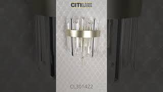 Citilux Лаура CL301422 Бра хрустальное с выключателем Шампань