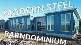 Modern Steel Barndominium - Completed Construction