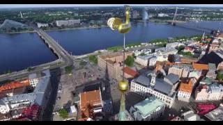 4K Riga. St. Peter's Church.Latvia. Manual control