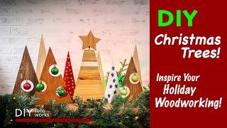 DIY Wooden Christmas Trees/Easy Holiday Woodworking Ideas!