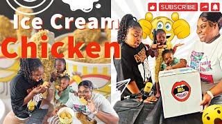 Trying Ice Cream Chicken  | Taste Test | The Janvier Family 