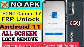 Unlock Tecno CG6j Pattern & Frpbypass by Mediatek Universal Tools