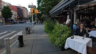 ⁴ᴷ⁶⁰ Walking NYC: Hudson Street from Bogardus Plaza to Chelsea Triangle